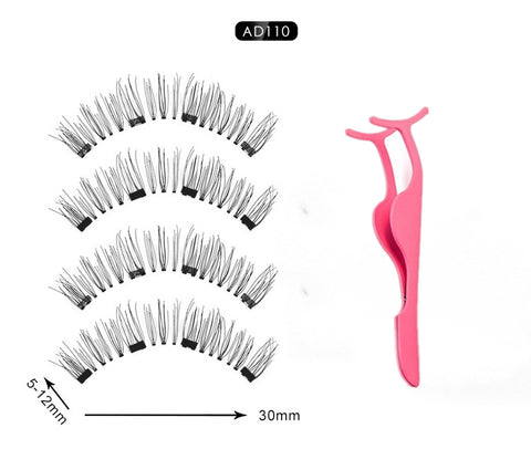 Magnetic Eyelashes Extension Natural False Eyelash Magnets Reusable 3D Magnetic Fake Eye Lashes Makeup 2/3/4 Magnet Dropshipping