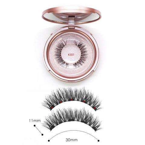 Magnetic Eyelashes Extension Natural False Eyelash Magnets Reusable 3D Magnetic Fake Eye Lashes Makeup 2/3/4 Magnet Dropshipping