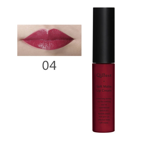 Qibest 34 colors Serie1 Lipstick liquid Beauty Cosmetic Makeup Long Lasting matt Red Pink Color Lip Stick Lip Tint Make Up Q1617