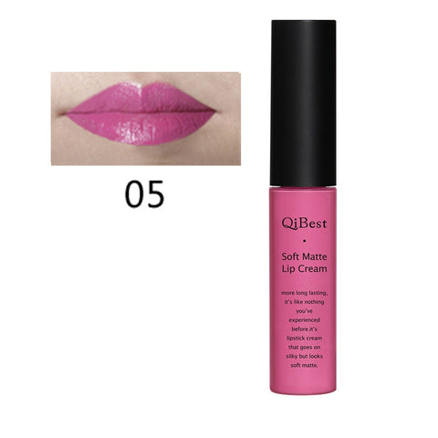 Qibest 34 colors Serie1 Lipstick liquid Beauty Cosmetic Makeup Long Lasting matt Red Pink Color Lip Stick Lip Tint Make Up Q1617