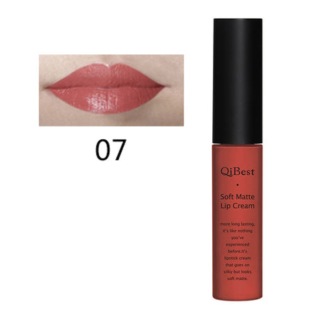 Qibest 34 colors Serie1 Lipstick liquid Beauty Cosmetic Makeup Long Lasting matt Red Pink Color Lip Stick Lip Tint Make Up Q1617