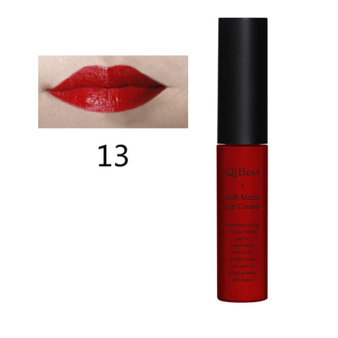 Qibest 34 colors Serie1 Lipstick liquid Beauty Cosmetic Makeup Long Lasting matt Red Pink Color Lip Stick Lip Tint Make Up Q1617