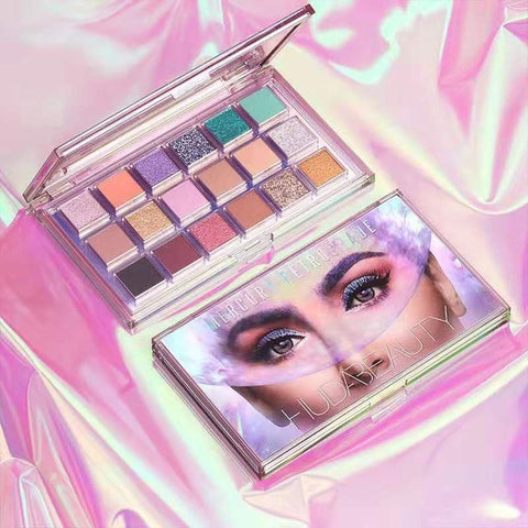 Hudas Beauty Glazed Eyeshadow Pallete 18 Color Nude Matte Pink Professional Eye Make-up Pallet Hudamoji Shadows Pigment Palette