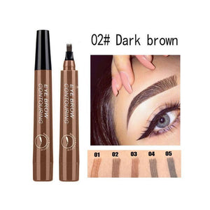 4 Tip Microblading Tattoo Eyebrow Pencil Brow Tattoo Pen Paint Makeup Eyebrows Waterproof Cosmetic Eye Brow Liner 5 Colors