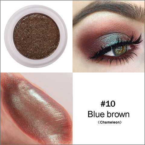 HANDAIYAN Single Glitter Eye Shadow Pallete Long-Lasting Waterproof Soft Shimmer Eye Makeup Metallic Gel Eyeshadow Pigment