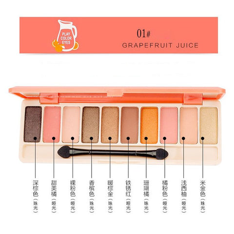 10 Colors Matte Eyeshadow Palette Eyes Makeup Shimmer Pearl Pigment Professional Mineral Eye Shade Waterproof Beauty Pallete