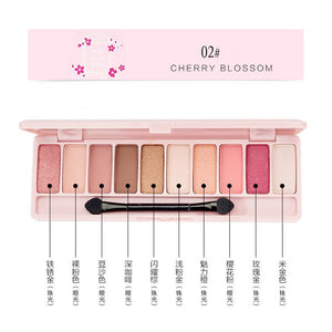 10 Colors Matte Eyeshadow Palette Eyes Makeup Shimmer Pearl Pigment Professional Mineral Eye Shade Waterproof Beauty Pallete