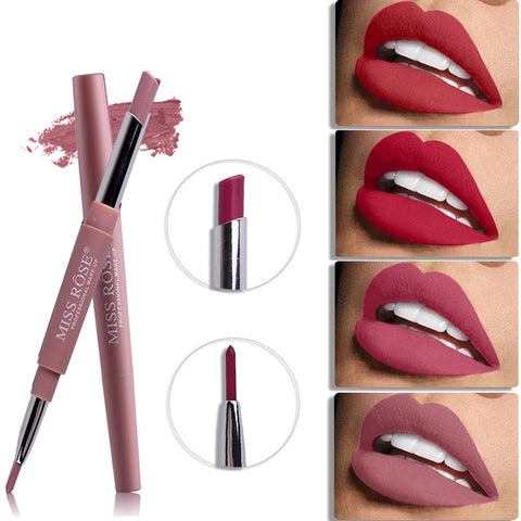 Miss Rose Top Brand Lip Liner Matte Lip Pencil Long-lasting Waterproof Moisturizing Lipsticks Makeup Sexy Lips Contour Cosmetics