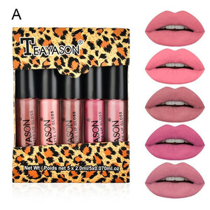 Women's Gift Matte Liquid Lipstick Set Long-Lasting Matte Lip Stick Make Up Waterproof Velvet Batom Nude Sexy Lip Gloss Cosmetic