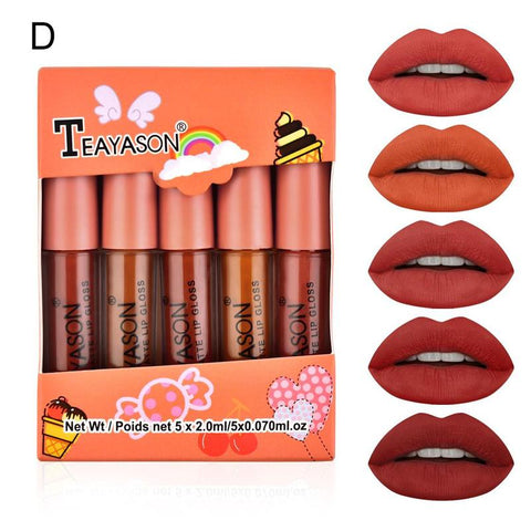 Women's Gift Matte Liquid Lipstick Set Long-Lasting Matte Lip Stick Make Up Waterproof Velvet Batom Nude Sexy Lip Gloss Cosmetic