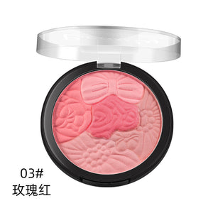 Face Blush Makeup Palette Petal Matte Blusher Highlighter Powder Contour Cheek Rouge Easy to Wear Make Up Natural Minerals