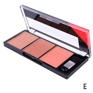 6 Colors Blush Combination Plate Baked Cheek Face Blusher Gorgeous Natural Color General Rouge Powder Palette Brightening