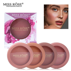 Miss Rose 12 Colors Face Baked Cheek Blush Palette Nude Rose Mineral Powder Blusher Kit Makeup Natural Bronzer Blusher Cosmetic