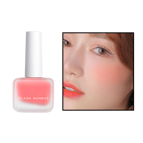 1 Pcs Peach Liquid Facial Blush Waterproof Matte Nude Cosmetics Face Cheek Blush Cream Korean Makeup Repair Matte Blusher TSLM2