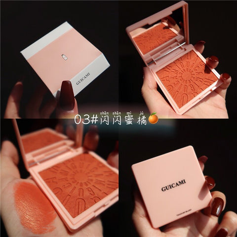 Makeup Blush Palette Face Contour Cheek Blusher Shimmer Glitter Highlighter Bronzer Palette paleta de blush Powder Highlight