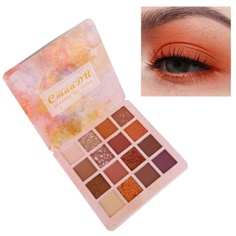 Glitter Eyeshadow Pallete Shimmer Matte Nude Eye Shadow Makeup Kit Palette Metallic Smoky Eyeshadow Powder Pigmented Waterproof