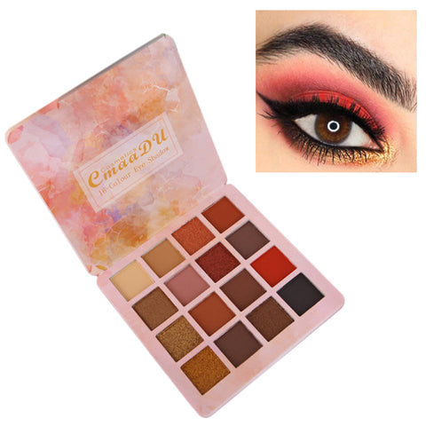 Glitter Eyeshadow Pallete Shimmer Matte Nude Eye Shadow Makeup Kit Palette Metallic Smoky Eyeshadow Powder Pigmented Waterproof