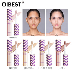 Korean Full Cover 5 Colors Liquid Concealer Makeup 6ml Eye Dark Circles Cream Face Corrector Waterproof Make Up Base Cosmetic