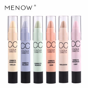 Menow BearPaw Makeup CC Concealer Pen Pencil Stick Camouflage Corretivo Stick Palette 6 Colors Corrector By Menow CosmeticC15001