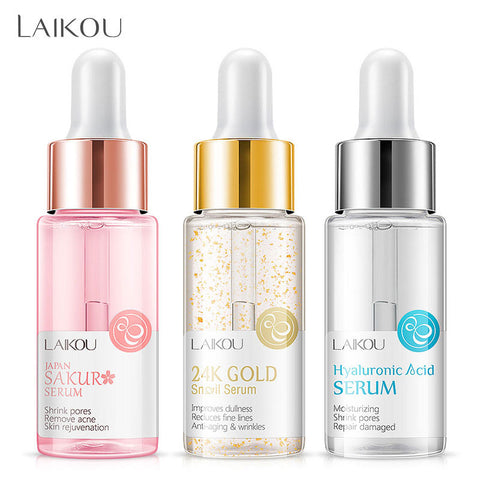 LAIKOU fond de teint hydratant Essence 24 k or Elixir huile contrôle professionnel mat sérum série marque fond de teint apprêt 1 pièces