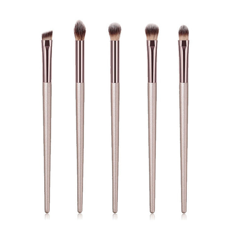 10 pièces/ensemble pinceaux de maquillage Champagne ensemble pour fond de teint cosmétique poudre blush fard à paupières kabuki mélange maquillage brosse outil de beauté