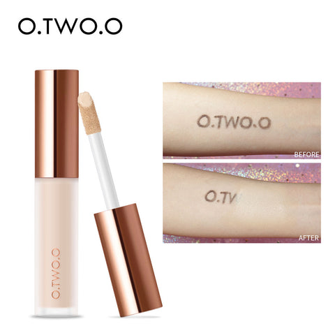 O.TWO.O Flüssigkeit Concealer Creme Wasserdichte Full Coverage Concealer Langlebige Gesicht Narben Akne Abdeckung Glatte Feuchtigkeits Make-Up