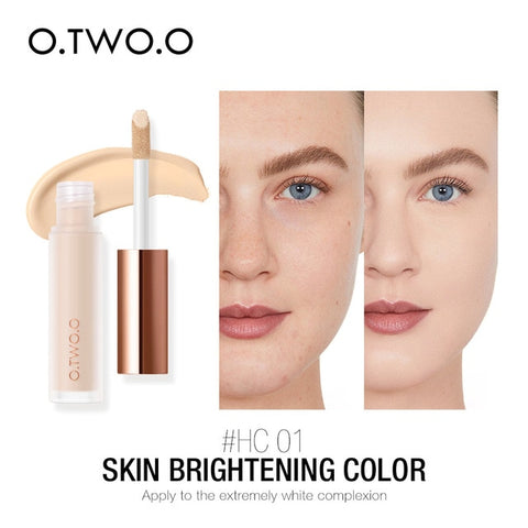 O.TWO.O Flüssigkeit Concealer Creme Wasserdichte Full Coverage Concealer Langlebige Gesicht Narben Akne Abdeckung Glatte Feuchtigkeits Make-Up