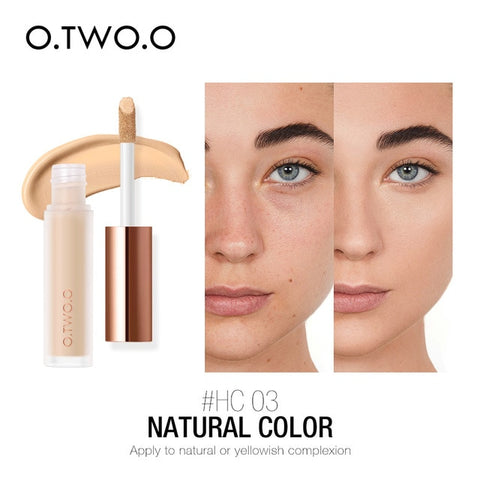 O.TWO.O Flüssigkeit Concealer Creme Wasserdichte Full Coverage Concealer Langlebige Gesicht Narben Akne Abdeckung Glatte Feuchtigkeits Make-Up