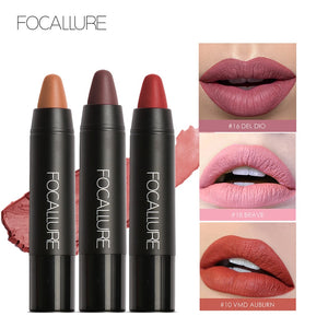 Focallure 19 cores matte batons batom à prova dwaterproof água fosco batom labial sticks cosméticos fácil de usar matte batom maquiagem batom