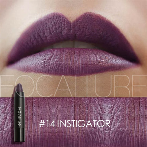 Focallure 19 cores matte batons batom à prova dwaterproof água fosco batom labial sticks cosméticos fácil de usar matte batom maquiagem batom