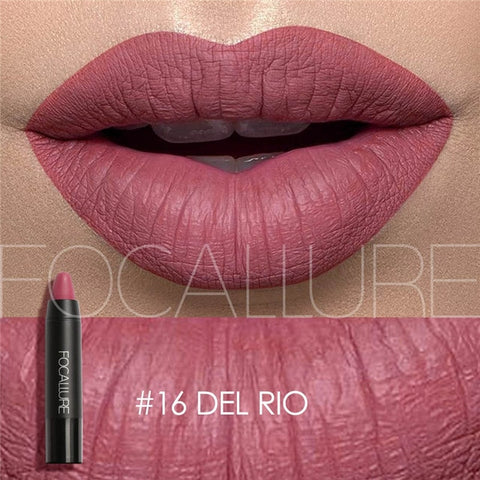 Focallure 19 cores matte batons batom à prova dwaterproof água fosco batom labial sticks cosméticos fácil de usar matte batom maquiagem batom