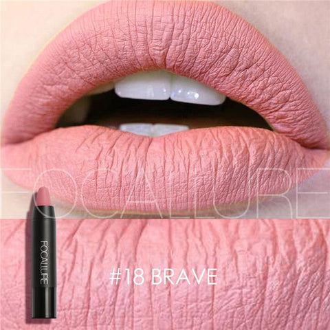 Focallure 19 cores matte batons batom à prova dwaterproof água fosco batom labial sticks cosméticos fácil de usar matte batom maquiagem batom