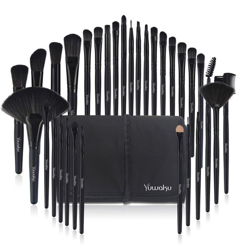 Vander Professional 32Pcs/Set Makeup Brush Foundation Eye Shadows Lipsticks Powder Make Up Brushes Tool Bag Pincel Maquiagem Kit