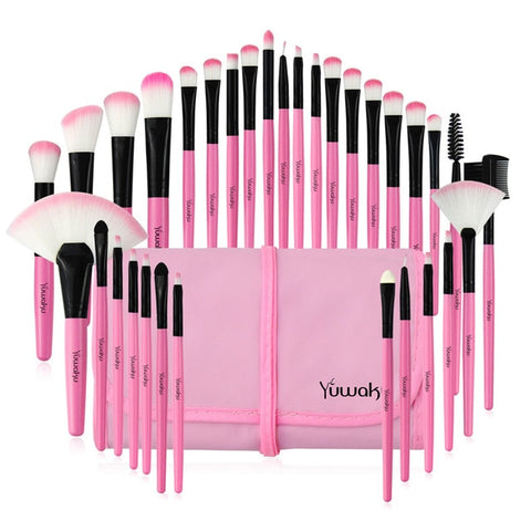 Vander Professional 32Pcs/Set Makeup Brush Foundation Eye Shadows Lipsticks Powder Make Up Brushes Tool Bag Pincel Maquiagem Kit