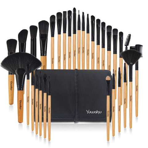 Vander Professional 32Pcs/Set Makeup Brush Foundation Eye Shadows Lipsticks Powder Make Up Brushes Tool Bag Pincel Maquiagem Kit