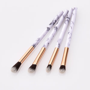 4pcs / set Profession Marble Cosmetic Makeup Brush Blusher Make Up Nylon Hair Eye Shadow Brushes Multipurpose Beauty Tool TSLM1