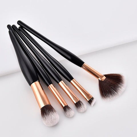 4/8 Pcs Make-Up Borstel Kit Zacht Synthetisch Haar Houten Handvat Make Up Borstels Foundation Poeder Blush Oogschaduw Cosmetische Makeup Tools