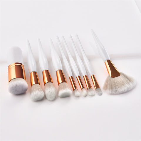 4/8 Pcs Make-Up Borstel Kit Zacht Synthetisch Haar Houten Handvat Make Up Borstels Foundation Poeder Blush Oogschaduw Cosmetische Makeup Tools