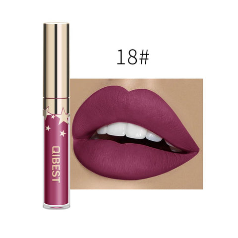 24 Color Lipsticks Matte Waterproof Red Lip Gloss Mate Makeup Long Lasting Nude Brown Women Lips Liquid Lipstick lápiz labial