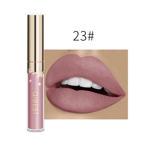 24 Color Lipsticks Matte Waterproof Red Lip Gloss Mate Makeup Long Lasting Nude Brown Women Lips Liquid Lipstick lápiz labial