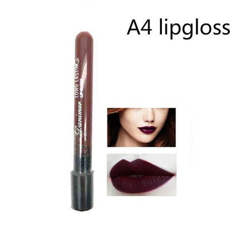 Nuevo pintalabios suave mate elegante impermeable líquido de 12 colores pintalabios suave brillo labial de larga duración Sexy Nude brillo de labios P128 #