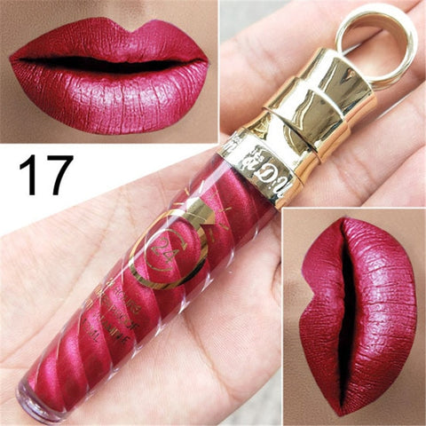 Maquillaje labios mate líquido lápiz labial de larga duración impermeable pigmento Sexy desnudo mate brillo de labios brillo de lujo maquillaje cosmético