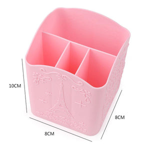 3 Lattices Cosmetic Brush Box Table Organizer Makeup Nail Polish Cosmetic Holder Make Up Tools Boxes Jewelry Display Rack Kits