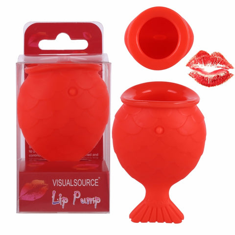 Women Silicone Sexy Full Lip Plumper fish shape Lip Enhancer Device Nipple Increase lips Lip Plump Pro