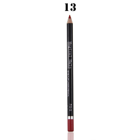 13 Colors Matte Lip Pencils Waterproof Lipliner Smooth Colorful Silk Nude Lipstick Pen Long Lasting Pigments Lip Makeup