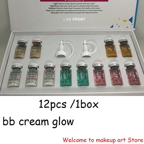 12pcs/box BB Cream Dermewhite bb Serum Mix Starter Kit with bb Foundation Niacinamide  derma pen  for Effective Brightening