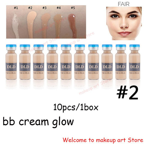 12pcs/box BB Cream Dermewhite bb Serum Mix Starter Kit with bb Foundation Niacinamide  derma pen  for Effective Brightening