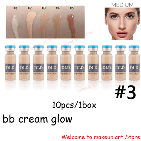 12pcs/box BB Cream Dermewhite bb Serum Mix Starter Kit with bb Foundation Niacinamide  derma pen  for Effective Brightening