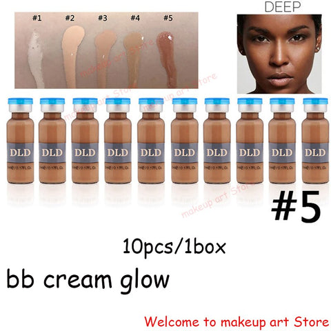 12pcs/box BB Cream Dermewhite bb Serum Mix Starter Kit with bb Foundation Niacinamide  derma pen  for Effective Brightening