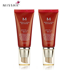 Missha M Perfect Cover BB Cream #21 Or #23 SPF42 Pa+++ 50Ml Korean Cosmetics Makeup Base CC Creams Whitening Original Package